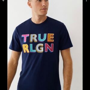 True Religion Men's Navy Graphic T-Shirt